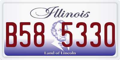 IL license plate B585330