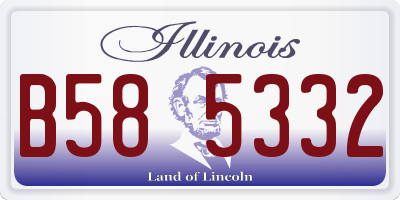 IL license plate B585332