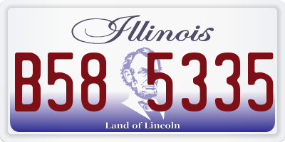 IL license plate B585335
