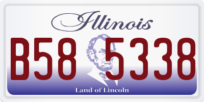IL license plate B585338