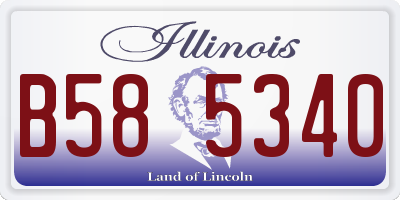 IL license plate B585340