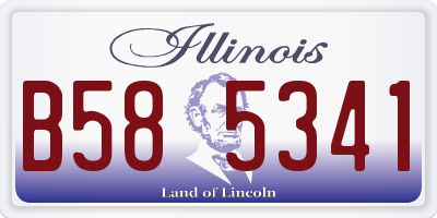 IL license plate B585341