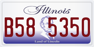 IL license plate B585350