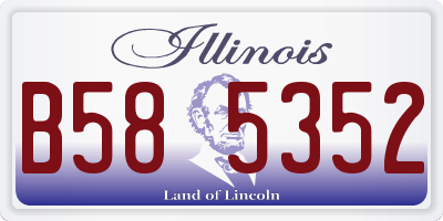 IL license plate B585352
