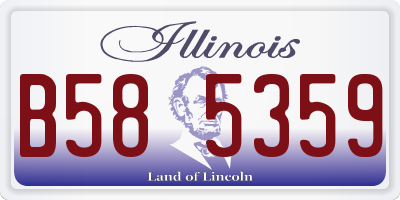 IL license plate B585359