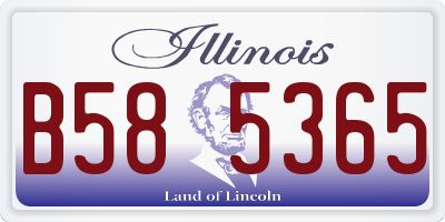 IL license plate B585365