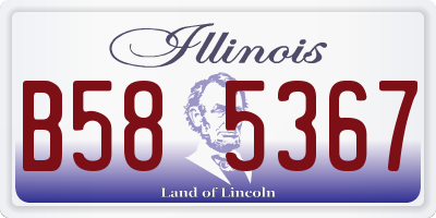 IL license plate B585367