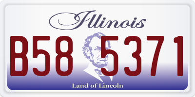 IL license plate B585371