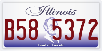IL license plate B585372