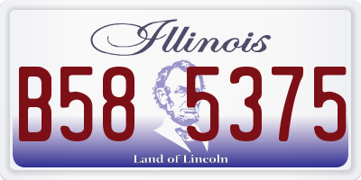 IL license plate B585375