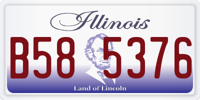 IL license plate B585376
