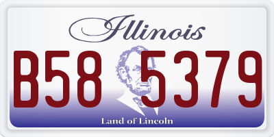 IL license plate B585379