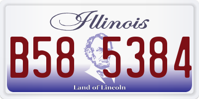 IL license plate B585384