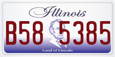 IL license plate B585385