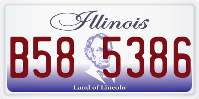 IL license plate B585386