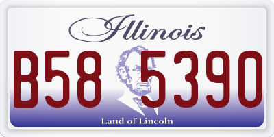 IL license plate B585390