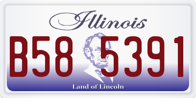 IL license plate B585391