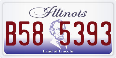 IL license plate B585393