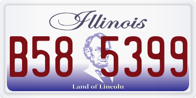 IL license plate B585399