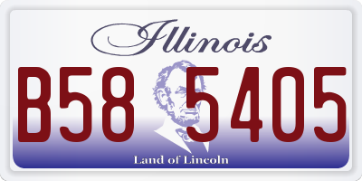 IL license plate B585405