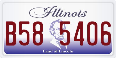 IL license plate B585406