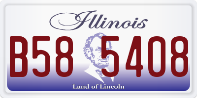 IL license plate B585408