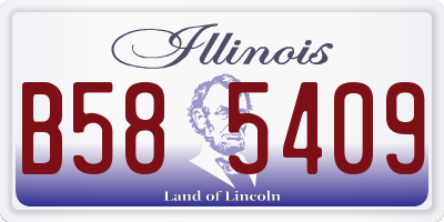 IL license plate B585409