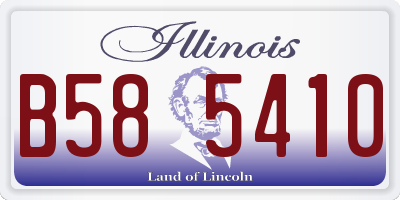 IL license plate B585410