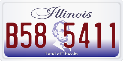 IL license plate B585411