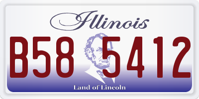IL license plate B585412