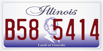 IL license plate B585414