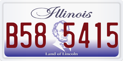 IL license plate B585415