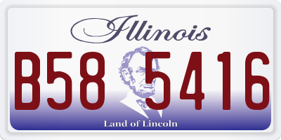 IL license plate B585416