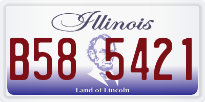 IL license plate B585421