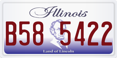 IL license plate B585422