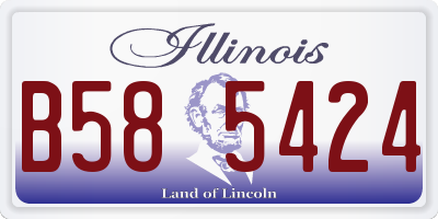 IL license plate B585424