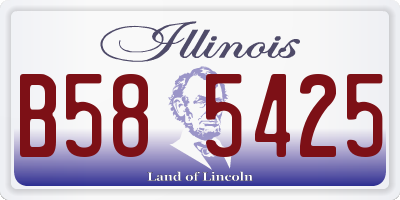 IL license plate B585425