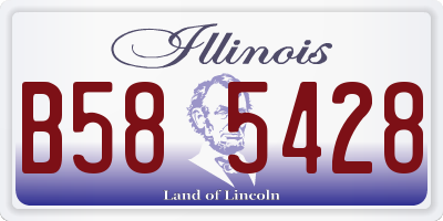 IL license plate B585428