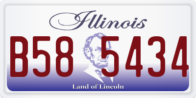 IL license plate B585434