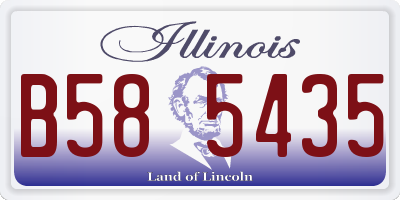 IL license plate B585435
