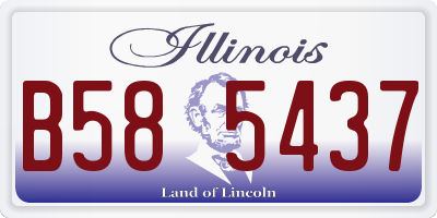 IL license plate B585437