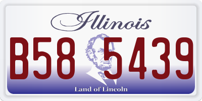 IL license plate B585439