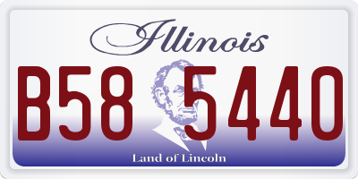 IL license plate B585440