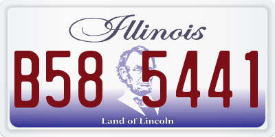 IL license plate B585441