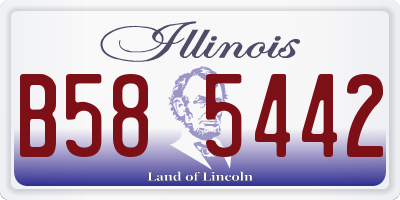 IL license plate B585442