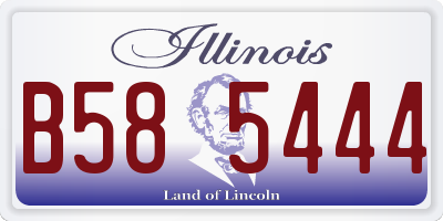 IL license plate B585444