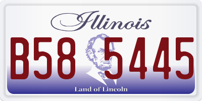 IL license plate B585445