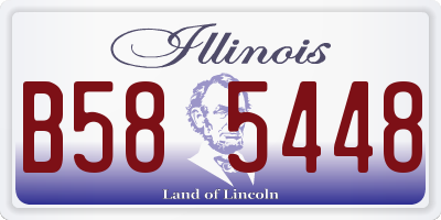IL license plate B585448