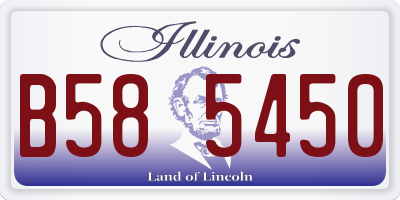 IL license plate B585450