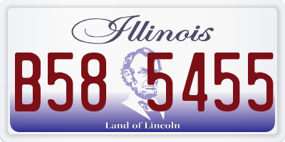 IL license plate B585455